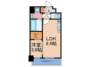 ｴｽﾘｰﾄﾞﾚｼﾞﾃﾞﾝｽ梅田ﾏｰｸｽの物件間取画像